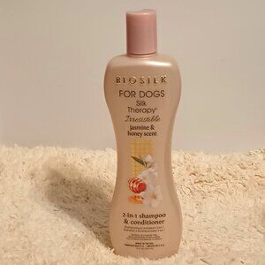 BioSilk for Dogs Silk Therapy 2-in-1 Shampoo & Conditioner Jasmine & Honey Scent